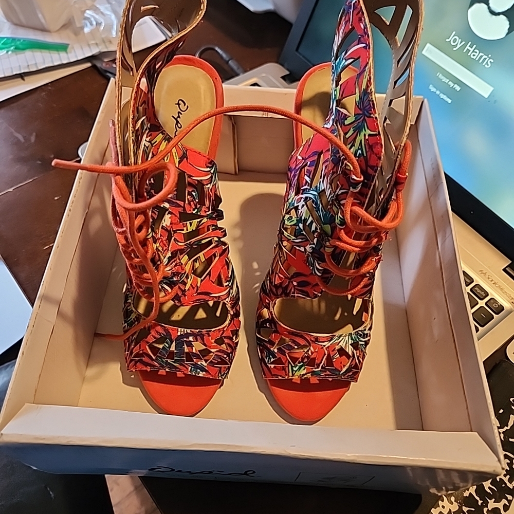 Lipsy Colorful Lace-Up Heels